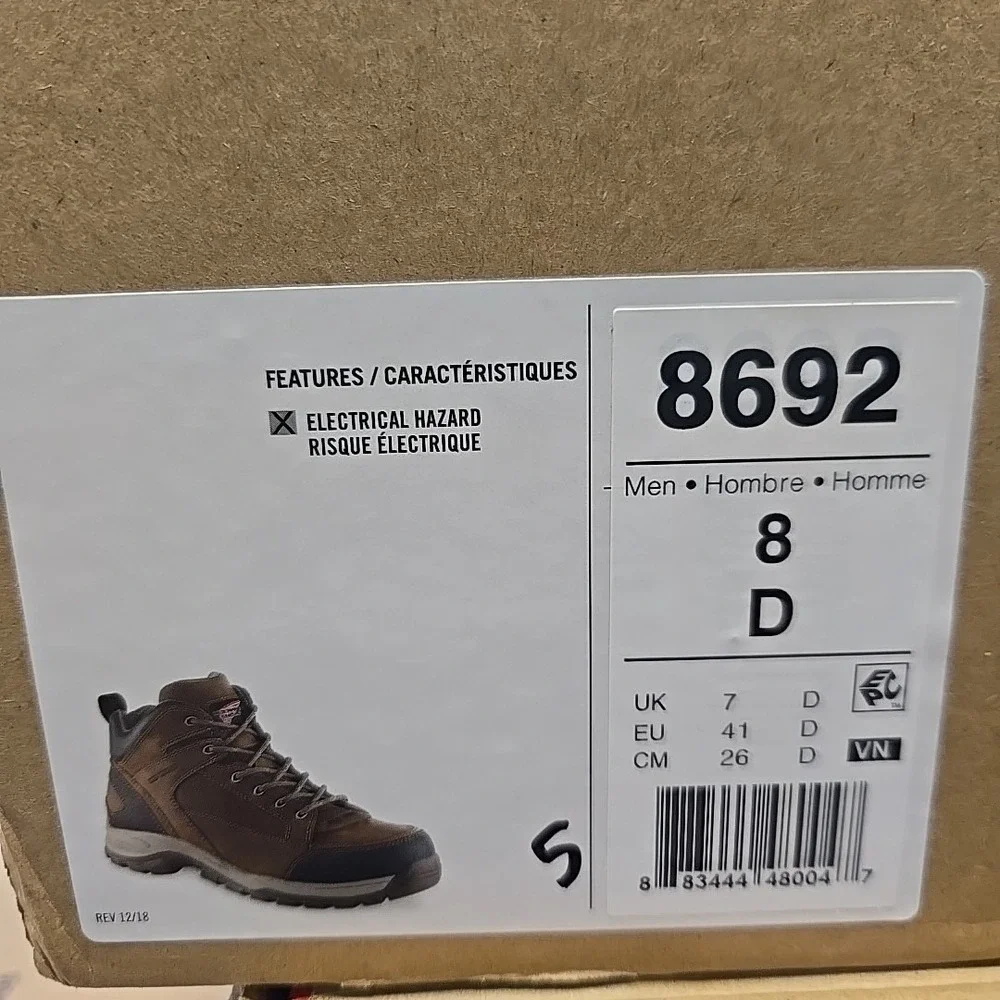 Red‎ Wing 8692 TruHiker Boots (Saftey Toe) 8 D